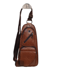 Unisex Crossbody bag light brown