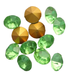 10 x Swarovski puntsteen SS24 Gold Foiled Peridot  5,2mm