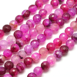 10 x  edelsteen kraal Nature Agaat Pearl pink 8 mm