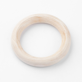 10 x Houten ringen onbewerkt 58 x 10mm, binnen Diameter: 40mm