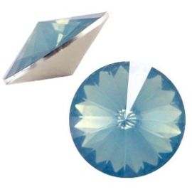 1 x 1122- Rivoli puntsteen12 mm Blue pacific opal ca. 12 mm