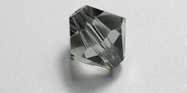 10 x Preciosa Kristal Bicone kraal 8 mm Black Diamond