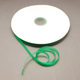 2 meter Organza lint 10mm breed per meter,  Groen