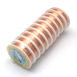 1 x Rol metaaldraad 0,2 mm – ca. 40 meter – roodkoperkleur