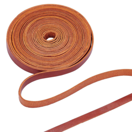 100 cm Plat rundleer 10 x 2 mm – Saddle Brown