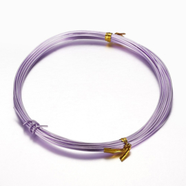 Aluminium draad 0,8 mm dik, 10m per rol, medium purple