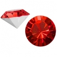 2 x Puntsteen Preciosa voor puntsteen SS29 c.a. 6mm Rood