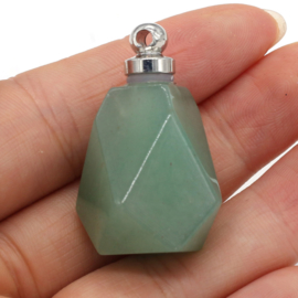 Gedenk hanger mini urn edelsteen Aventurine  