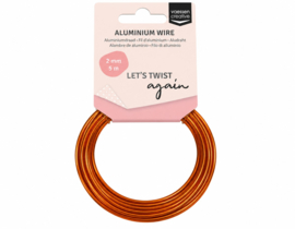 1x Vaessen Creative • Aluminiumdraad 2mmx5m Orange copper