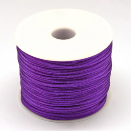 2 meter satijnkoord macramé koord van ca. 1,5 mm Dark Violet