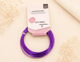 1 x Rol Vaessen Creative aluminiumdraad 1 mm x 10 m – lilac