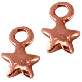 2 x Bedel DQ Ster Rose gold 10x6 mm