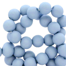 30 x 6 mm acryl kralen Carolina blue