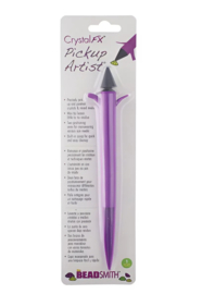 1 x Crystal FX Pickup Artist crystal positioning tool 165 mm – paars