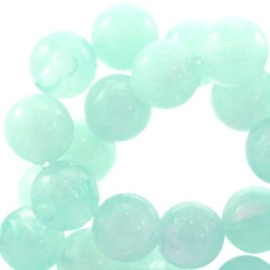 30x Perla beads 8mm Mint green