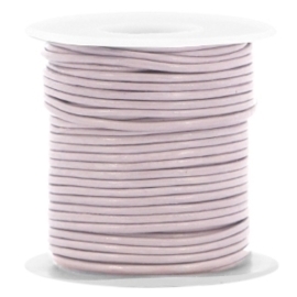 50cm DQ leer rond 1 mm Lilac purple