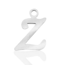 Roestvrij stalen (RVS) Stainless steel bedels initial Z