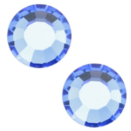 2 x Swarovski Flat back - SS30 - 6.4 mm - Sapphire