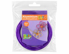 1x Vaessen Creative • Aluminiumdraad 2mmx5m Lilac