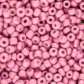 20 gram Glaskralen Rocailles 8/0 (3mm) Pretty pink