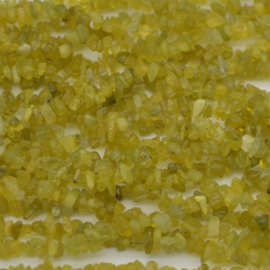 Per lange streng Jade split chips kralen lengte c.a. 86 cm kralen 5 ~10mm
