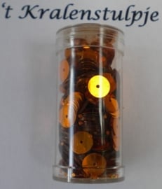 Gutermann pailletten 8mm amber 10,5 gram
