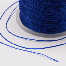 5 meter rond elastisch draad 0,2mm blue