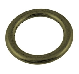 10 x Dichte ring 18mm, binnenmaat 13mm geel koper kleur (Nikkelvrij)