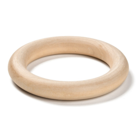 5 x Houten ringen onbewerkt 96 x 15mm, binnen Diameter: 67mm