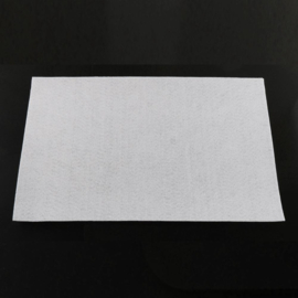 1 x Groot vel Vilt - Ultrasuede, Beadbacking - Beading Foundation 300 x 300 x 1mm licht grijs