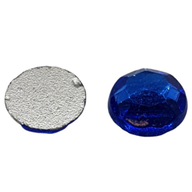 4 x Blauwe swarovski flatback 7 mm