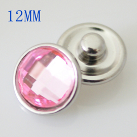 Drukker Crystal pastel pink - 12 mm click
