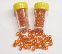 4 x Mini-buisje rocailles oranje 4,5mm 4,5 mm