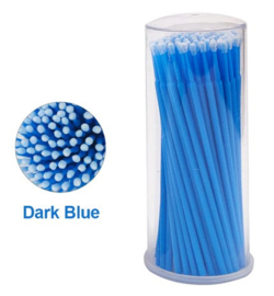 100 x micro borstel brushes regular Lijmapplicator: blauw