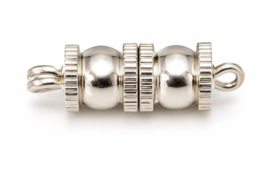4 x Metalen draaisluiting schroefsluiting 18 x 6 mm – zilverkleur