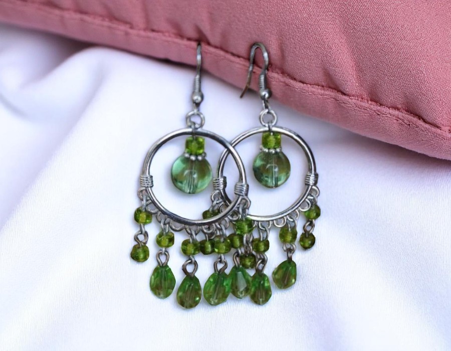 2 x Metalen oorbellen ornamenten – antiek zilverkleur – ca. 30 x 34,5 x 3 mm – oogjes ca. 2 mm
