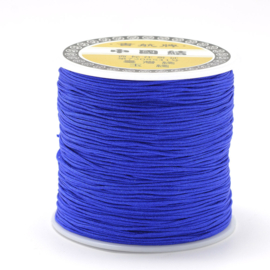 1 rol gevlochten nylon imitatie zijden draad – blue 0,8 mm, 100 meter