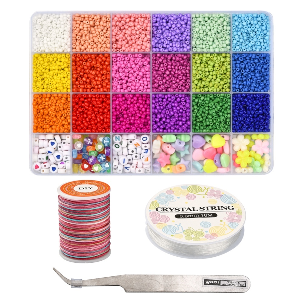 1 x DIY armbandjes maken set  – regenboogmix