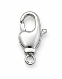 10 x Metalen karabijnsluitingen 10 mm – platinumkleur