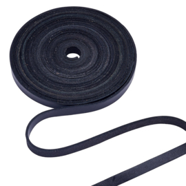 100 cm Plat rundleer 10 x 2 mm – zwart