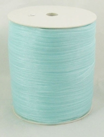 2 meter organza lint 6mm light cyan