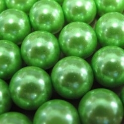 20 x prachtige glasparel green 12 mm