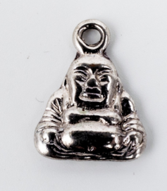 10x Tibetaans zilveren bedel van een buddha 20,3 mm x 15,9 mm
