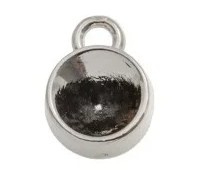 1 x DQ Setting 1 Oog voor SS39 - Antiek zilver 8mm (nikkelvrij)
