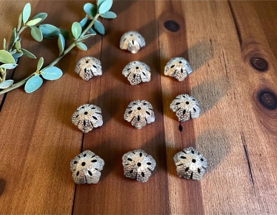 10 x filigraan kralenkapjes  14mm