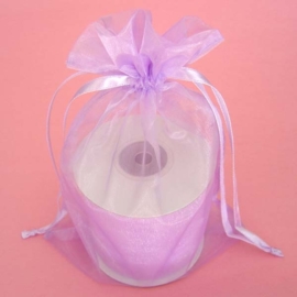 1 x luxe organza zakje, kies uit 6 verschillende maten - Lavender