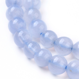 10 x Edelsteen kralen chalcedoon rond 6 mm – gat 1 mm
