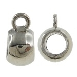 10 x Tibetaans zilveren kleine bails hanger 9 x 6 x 4mmm  Ø 3,3mm oogje: 1,5mm
