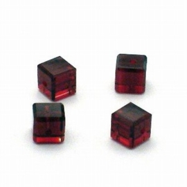 10 Preciosa Handgeslepen kristal kraal 8mm bordeaux rood