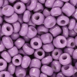 20 gram Glaskralen Rocailles 6/0 (4mm) Paisley purple